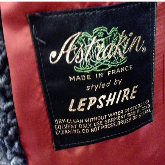 Vintage, Astrakin, France Gray Persian Lamb Swing Coat (tj1120)  This swing coat - Picture 8 of 16